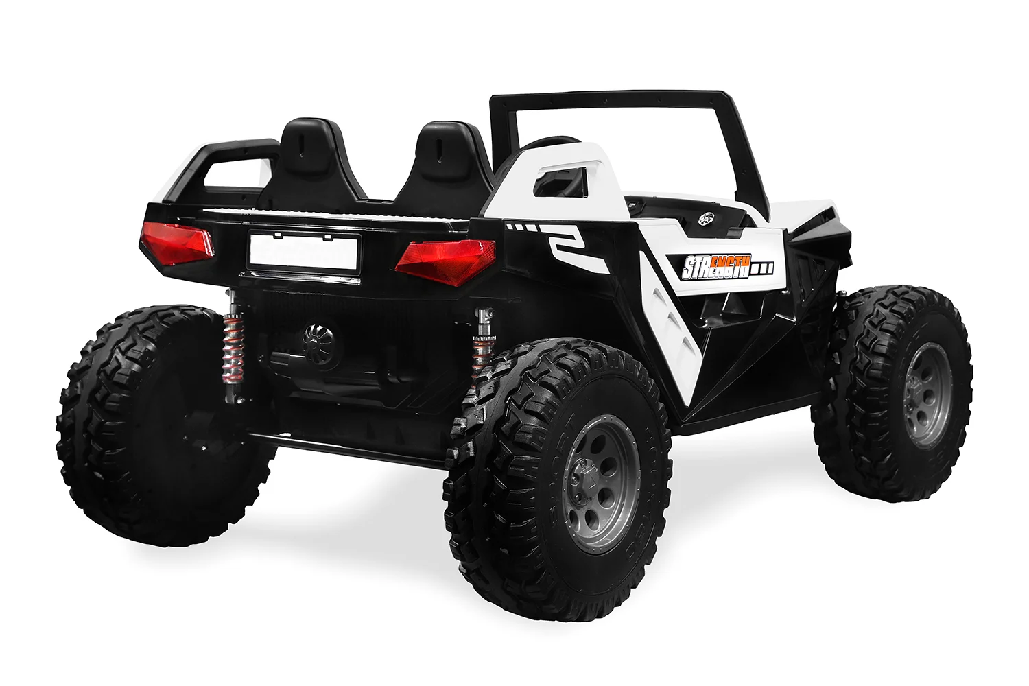 Ride on electric UTV for children with 4 seats, Buggy XXL, 400W, 24V 14Ah, PREMIUM, white [3]