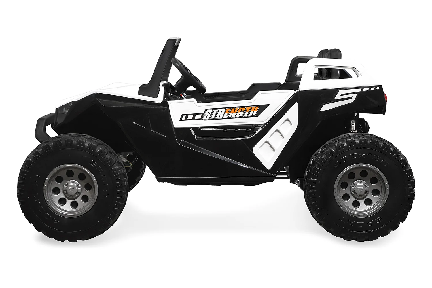 Ride on electric UTV for children with 4 seats, Buggy XXL, 400W, 24V 14Ah, PREMIUM, white [7]