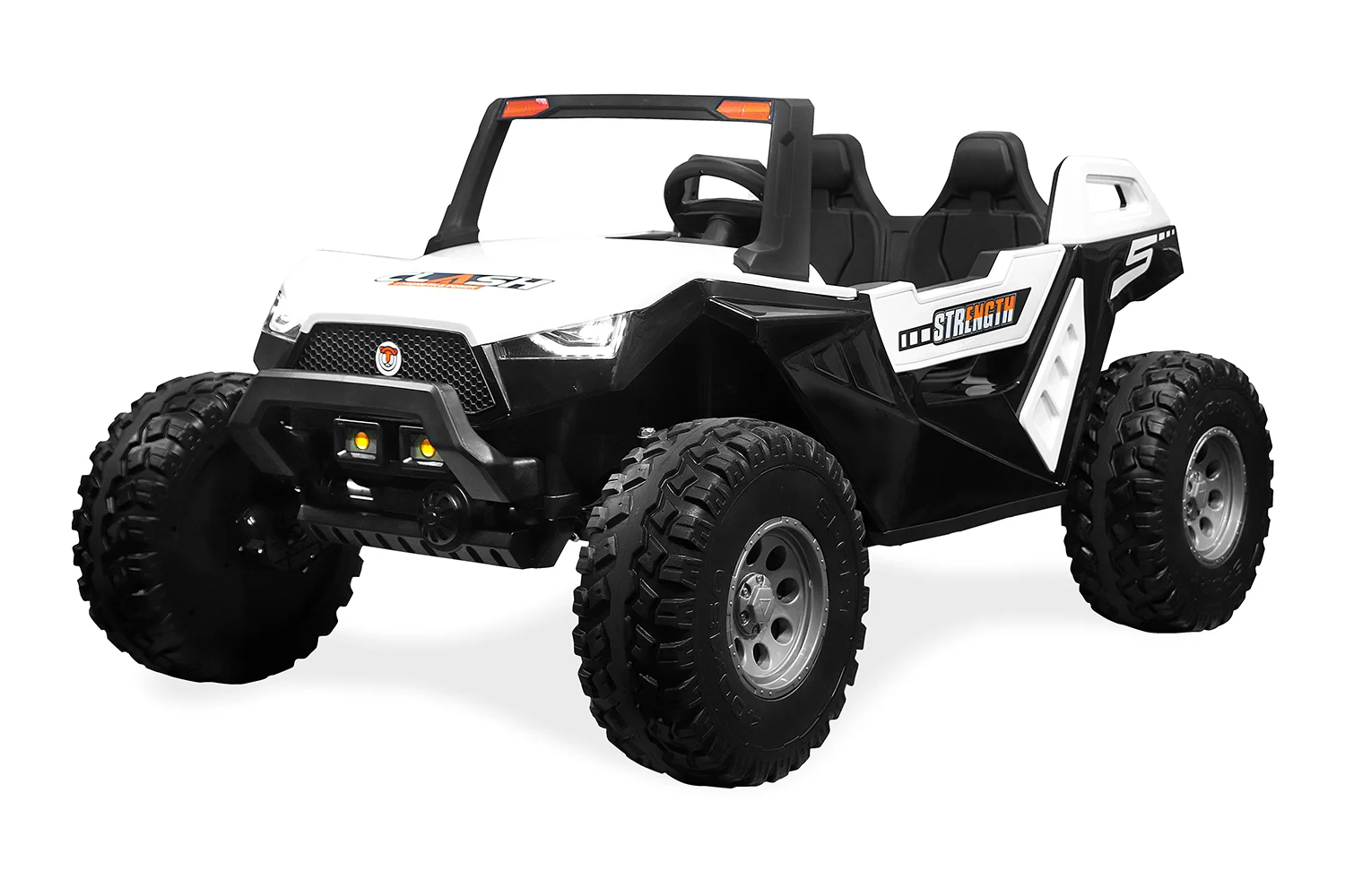 Ride on electric UTV for children with 4 seats, Buggy XXL, 400W, 24V 14Ah, PREMIUM, white [1]