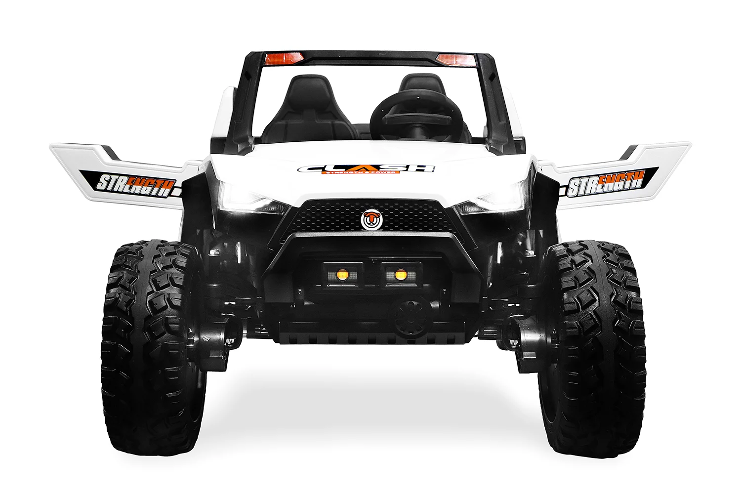 Ride on electric UTV for children with 4 seats, Buggy XXL, 400W, 24V 14Ah, PREMIUM, white [2]