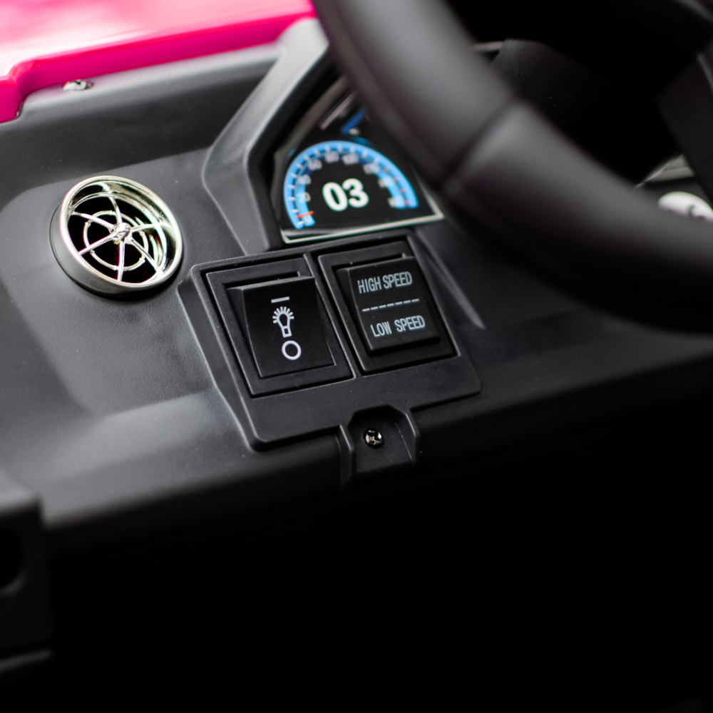 UTV electric pentru copii cu 4 locuri, Buggy XXL, 400W, 24V 14Ah, PREMIUM, roz [12]