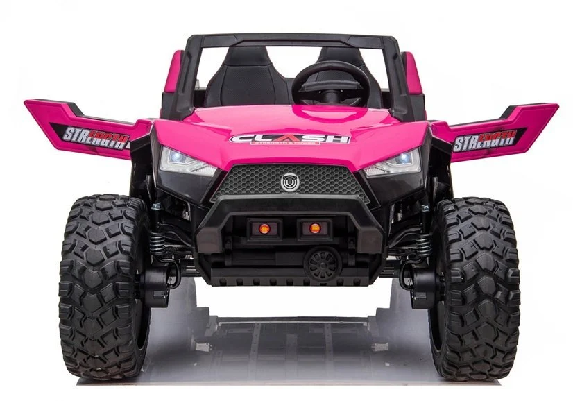 Ride on electric UTV for children with 4 seats, Buggy XXL, 400W, 24V 14Ah, PREMIUM, pink [3]