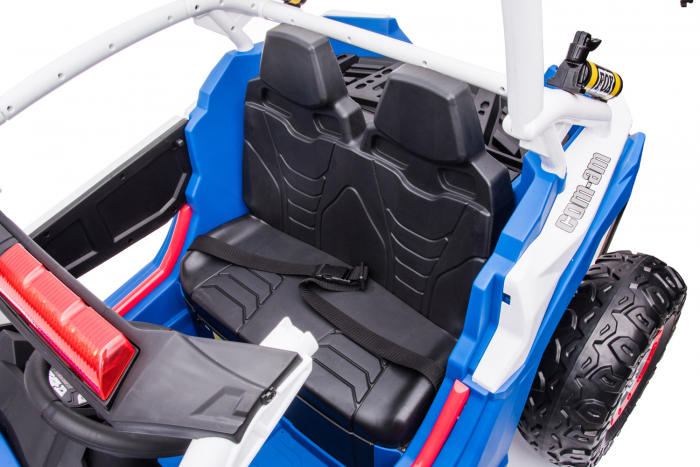 Police ride-on UTV XB2118, 4x4, 220W, 12V, double leather seat, bluetooth, blue [14]