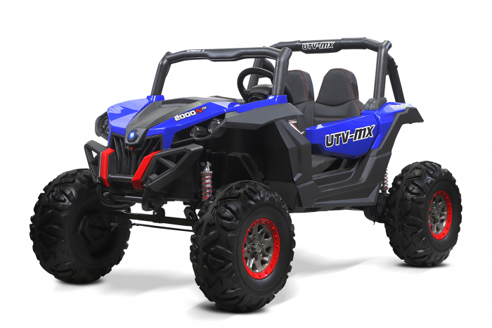 UTV electric pentru copii Rocker Premium 400W 24V #Albastru [1]