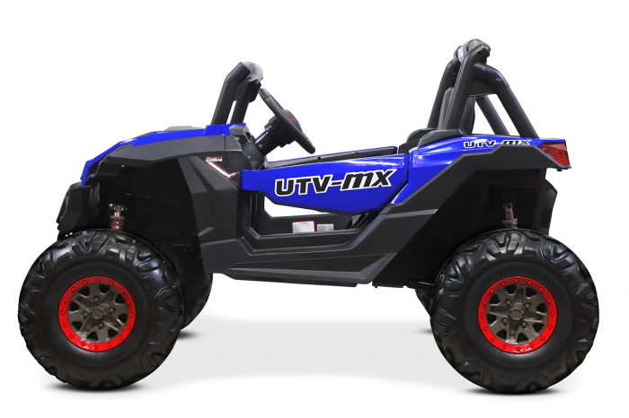 UTV electric pentru copii Rocker Premium 400W 24V #Albastru [6]