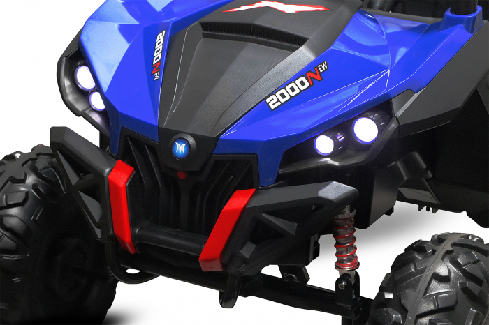 UTV electric pentru copii Rocker Premium 400W 24V #Albastru [8]