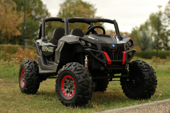 UTV electric pentru copii Rocker Premium 400W 24V #Negru [7]