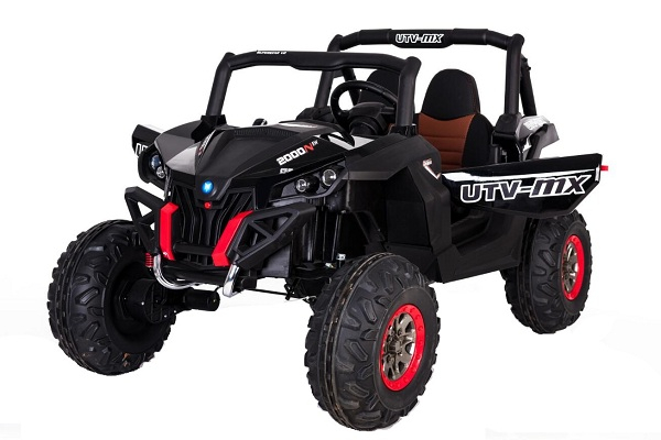 UTV electric pentru copii Rocker Premium 400W 24V #Negru [1]
