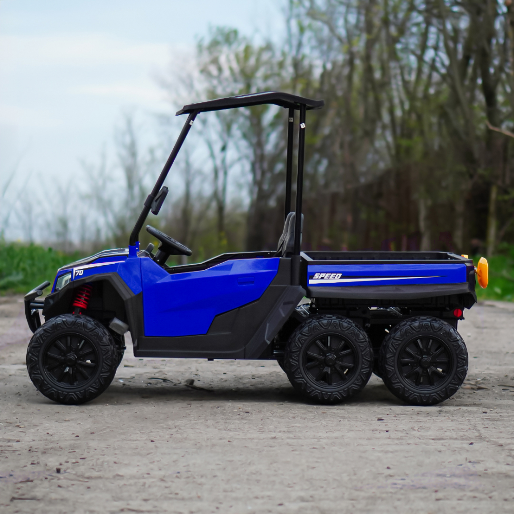 Premium 2-Seater Ride-On UTV for Kids – Gladiator Style, 180W 12V, EVA Soft Wheels, Padded Seat, Bluetooth, blue [7]