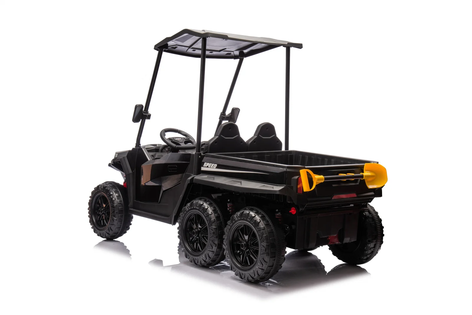 Premium 2-Seater Ride-On UTV for Kids – Gladiator Style, 180W 12V, EVA Soft Wheels, Padded Seat, Bluetooth, black [3]
