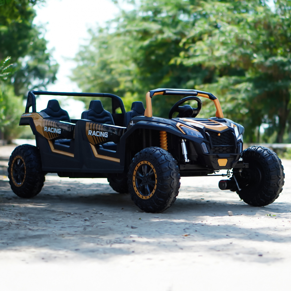 Electric ride-on UTV with 4 seats, 600W, 24V, 14Ah, premium, yellow [2]