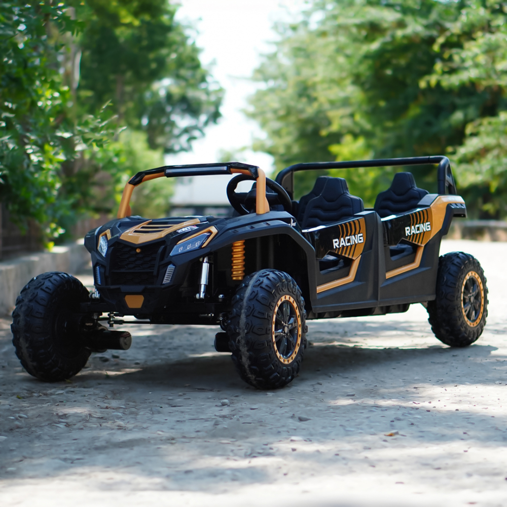 Electric ride-on UTV with 4 seats, 600W, 24V, 14Ah, premium, yellow [4]