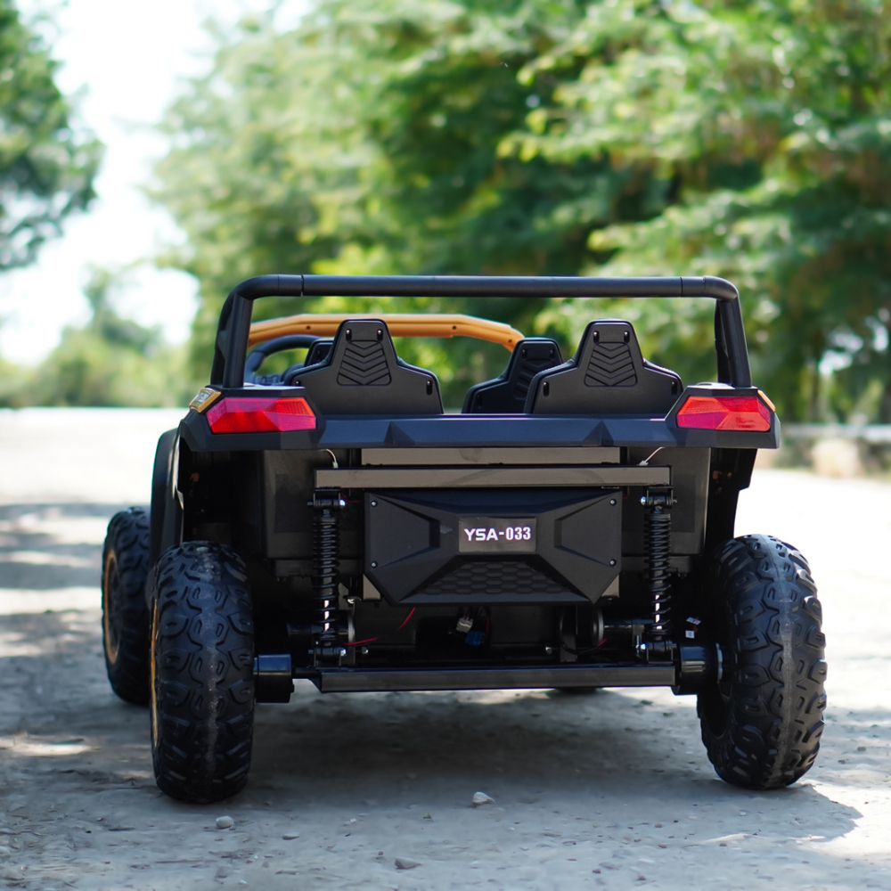 Electric ride-on UTV with 4 seats, 600W, 24V, 14Ah, premium, yellow [7]