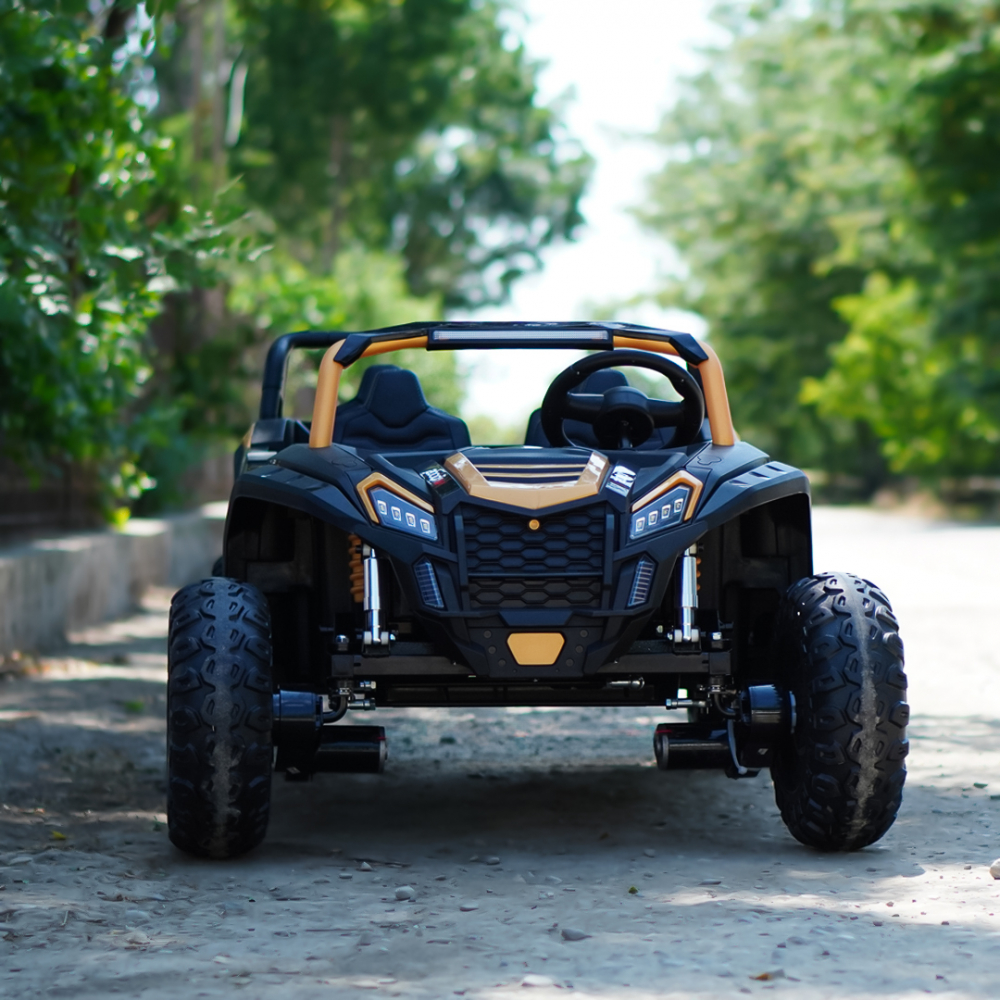 Electric ride-on UTV with 4 seats, 600W, 24V, 14Ah, premium, yellow [3]