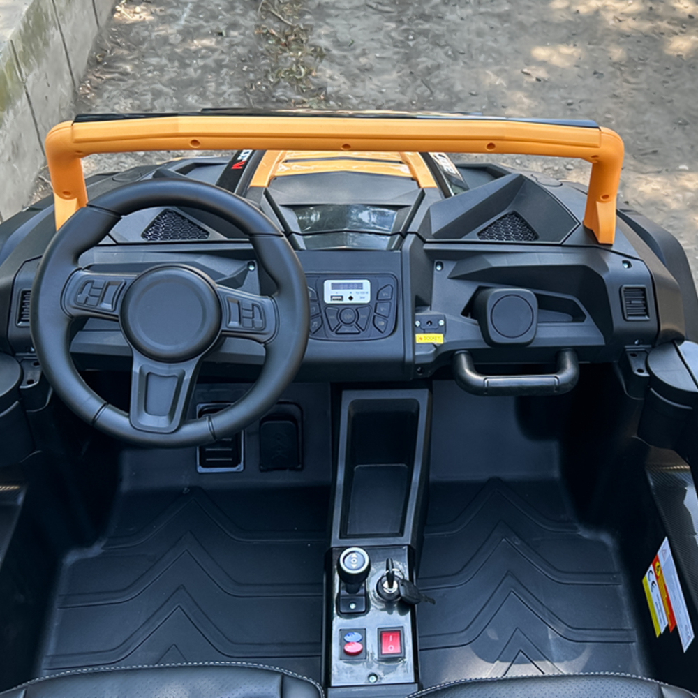 Electric ride-on UTV with 4 seats, 600W, 24V, 14Ah, premium, yellow [14]