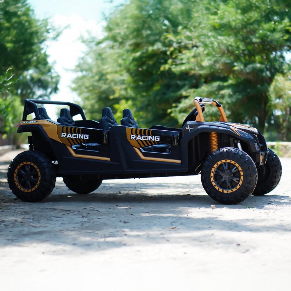 Electric ride-on UTV with 4 seats, 600W, 24V, 14Ah, premium, yellow [10]