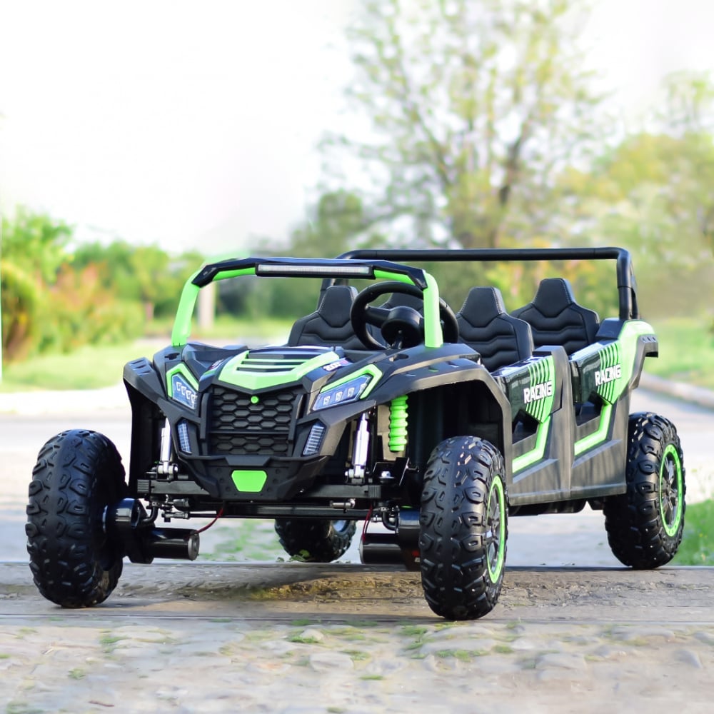 Electric ride-on UTV with 4 seats, 600W, 24V, 14Ah, premium, green [7]