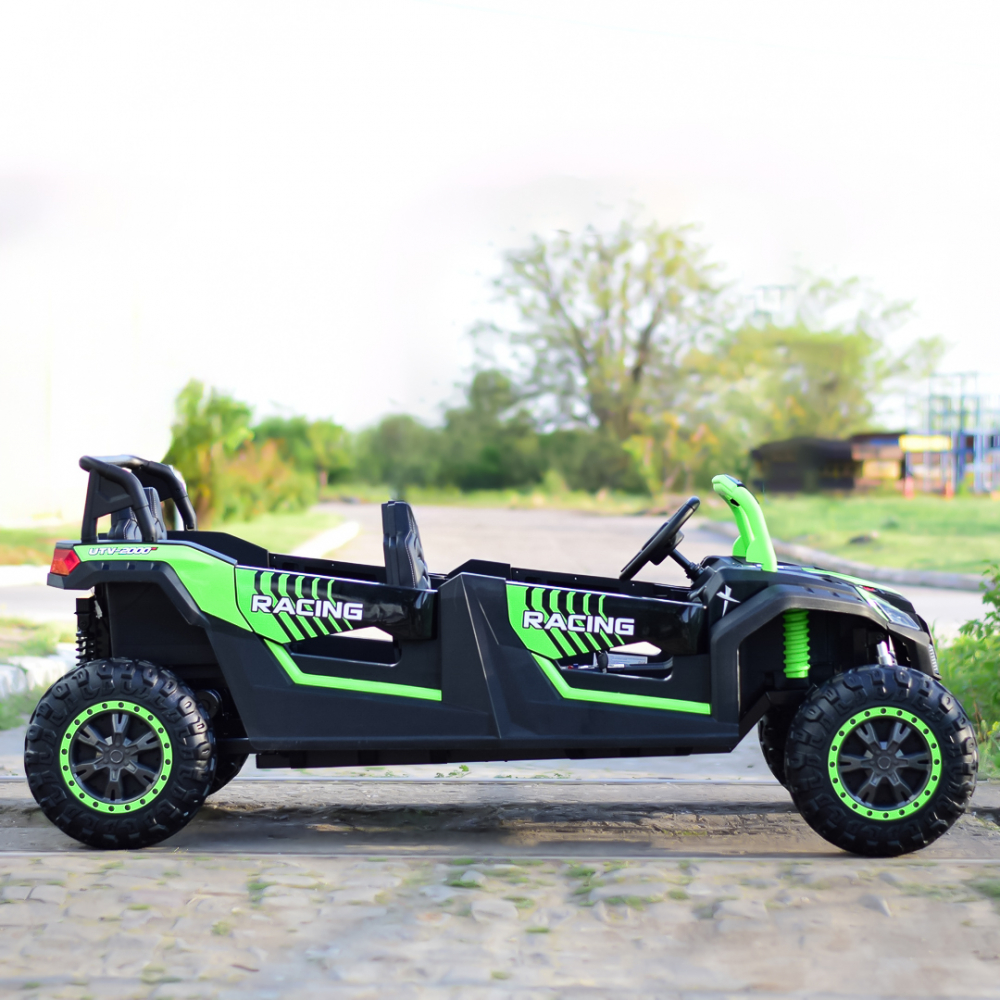 Electric ride-on UTV with 4 seats, 600W, 24V, 14Ah, premium, green [9]