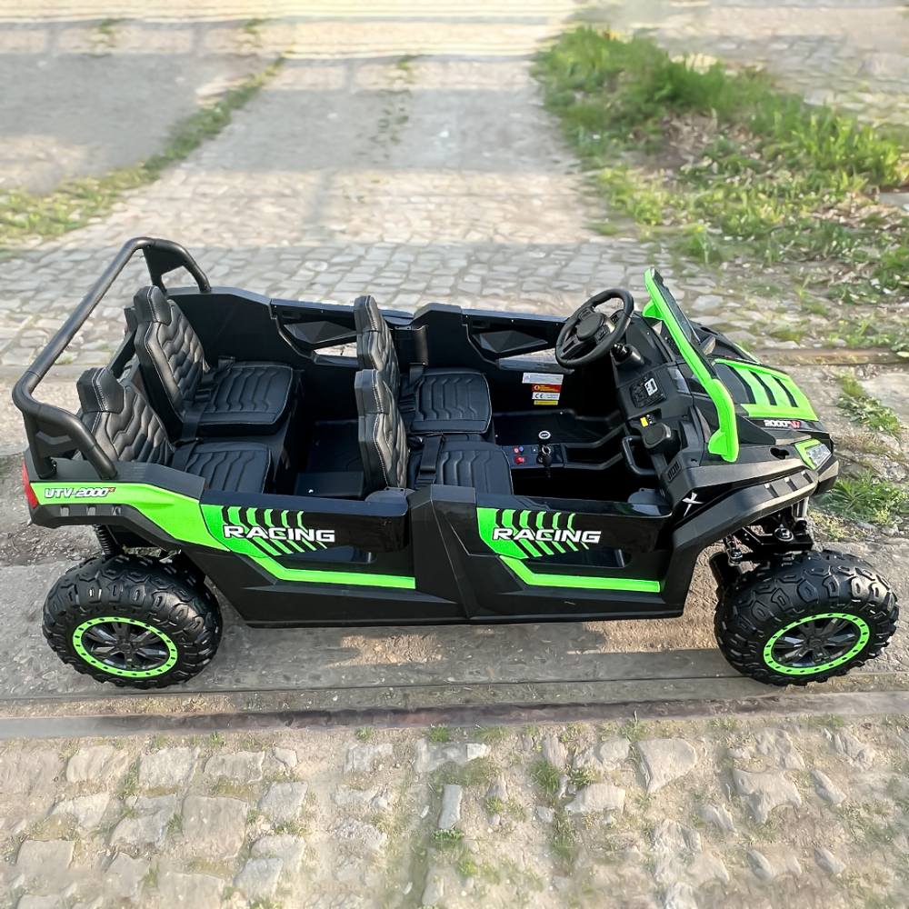 Electric ride-on UTV with 4 seats, 600W, 24V, 14Ah, premium, green [11]