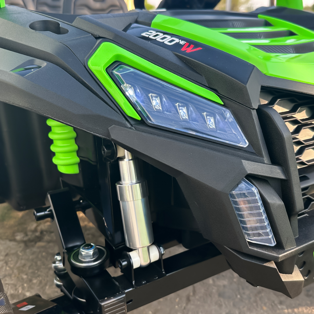 Electric ride-on UTV with 4 seats, 600W, 24V, 14Ah, premium, green [12]