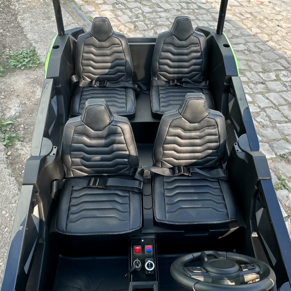 Electric ride-on UTV with 4 seats, 600W, 24V, 14Ah, premium, green [14]