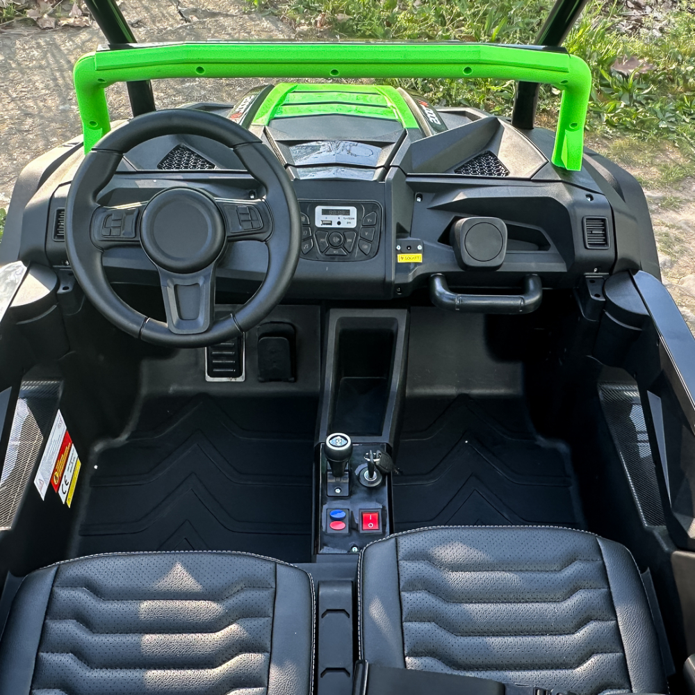 Electric ride-on UTV with 4 seats, 600W, 24V, 14Ah, premium, green [15]