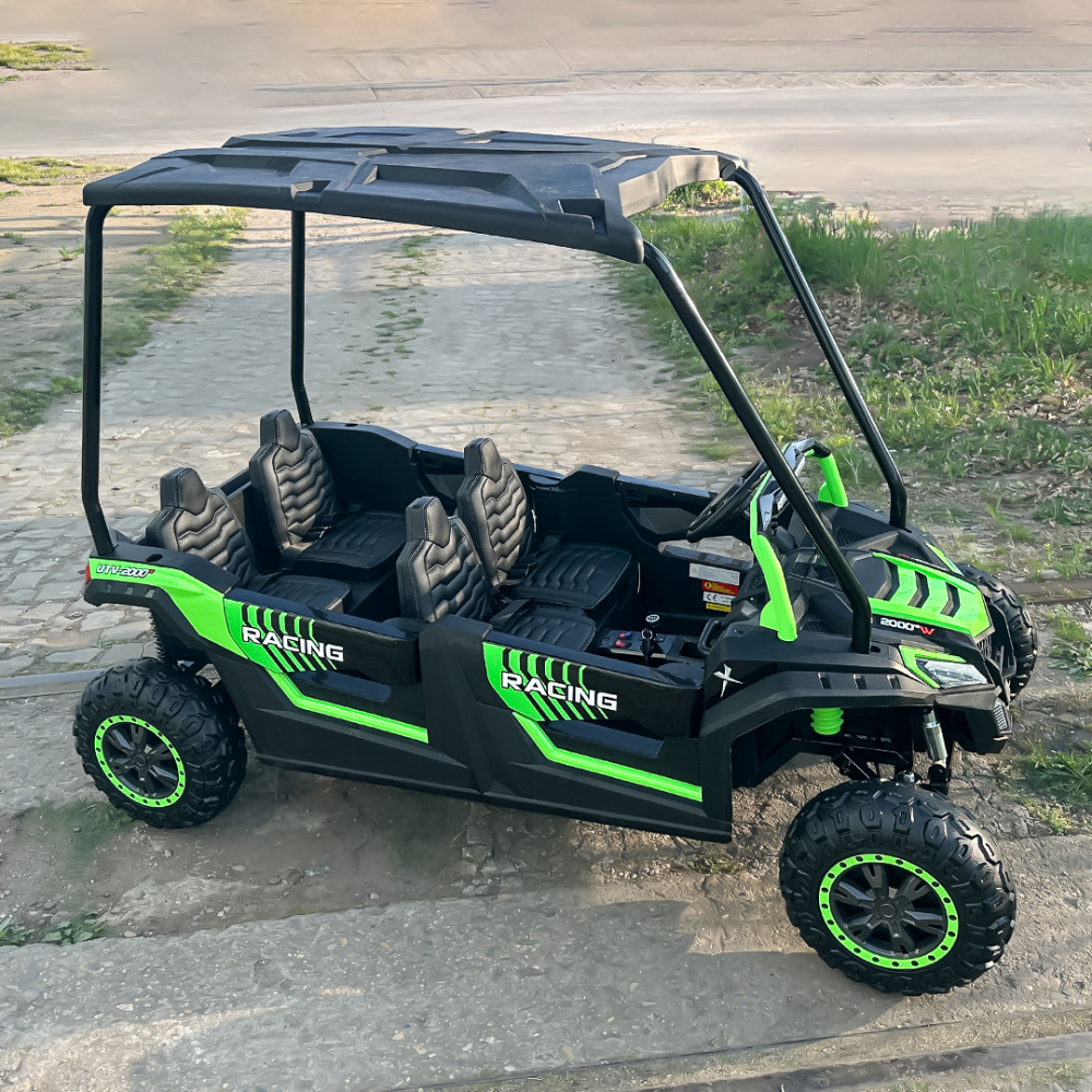 Electric ride-on UTV with 4 seats, 600W, 24V, 14Ah, premium, green [3]
