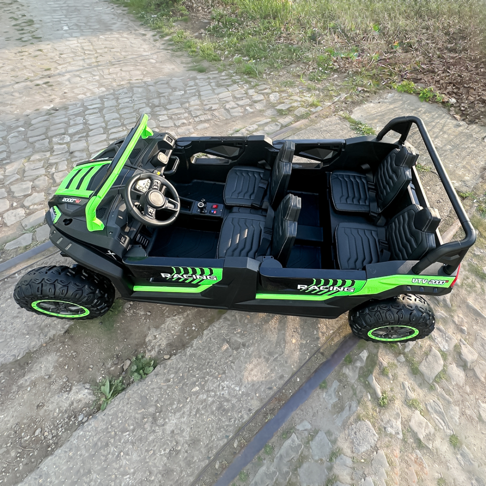 Electric ride-on UTV with 4 seats, 600W, 24V, 14Ah, premium, green [13]