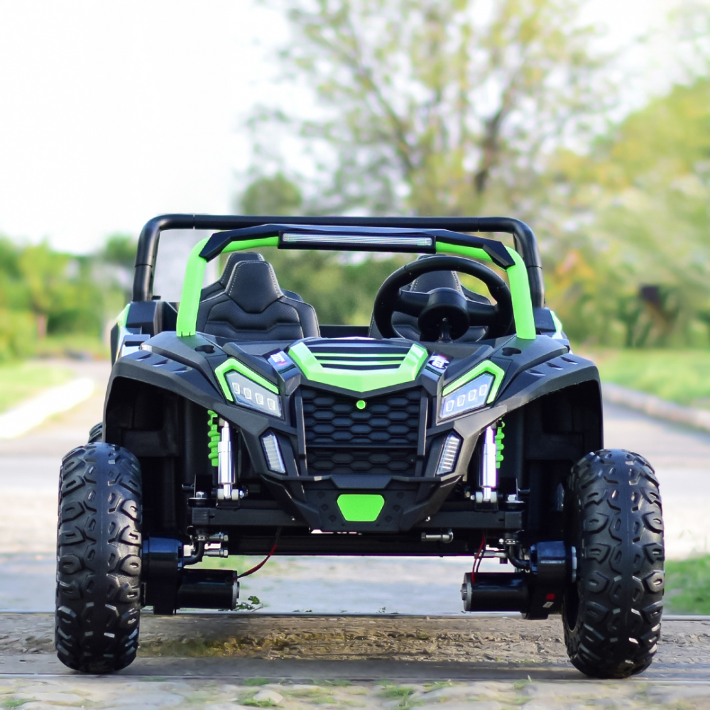Electric ride-on UTV with 4 seats, 600W, 24V, 14Ah, premium, green [6]