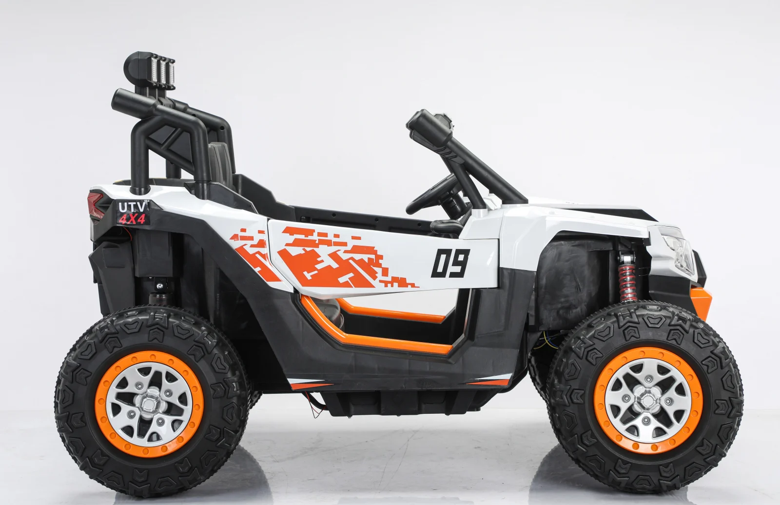 UTV electric RZR2000 4x4, cu 2 locuri, 180W, 12V, echipat premium, alb [3]