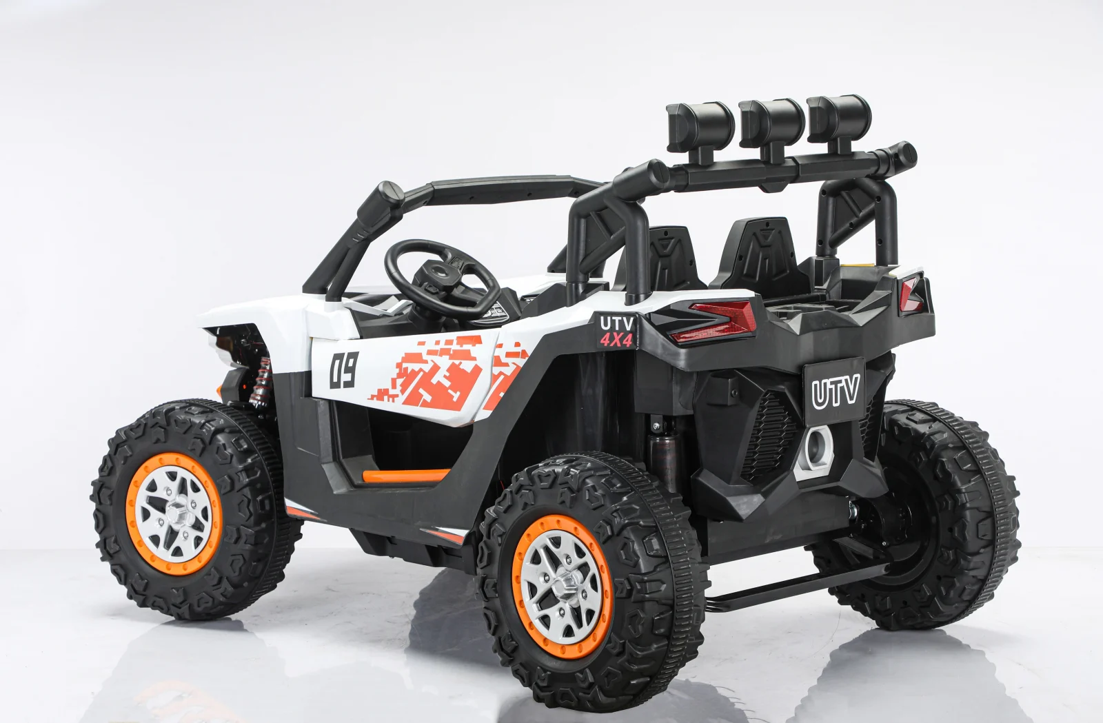 UTV electric RZR2000 4x4, cu 2 locuri, 180W, 12V, echipat premium, alb [4]
