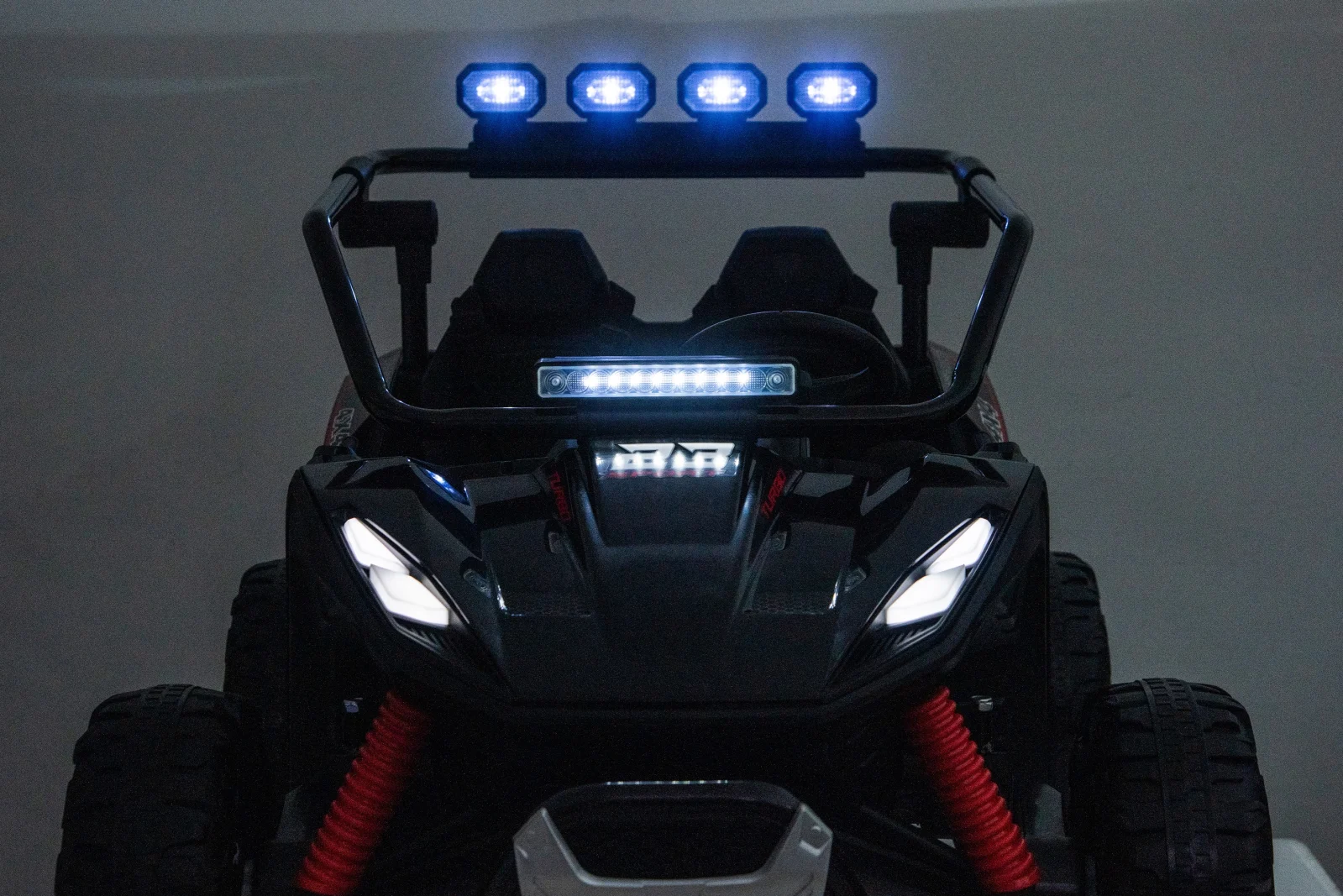 Electric Ride-On UTV for 2 Children, Vector Dune-Buggy, 300W, 24V, Premium, Black [9]