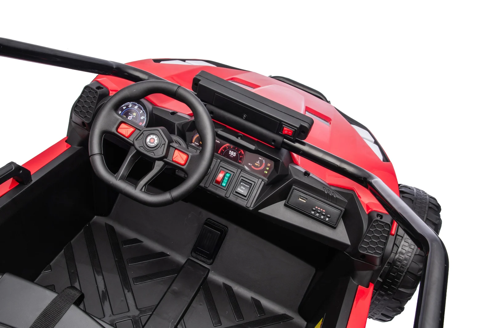 Electric Ride-On UTV for 2 Children, Vector Dune-Buggy, 300W, 24V, Premium, red [3]