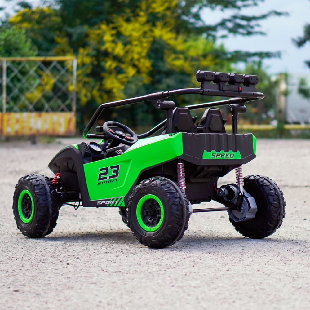 Electric Ride-On UTV for 2 Children, Vector Dune-Buggy, 300W, 24V, Premium, green [8]