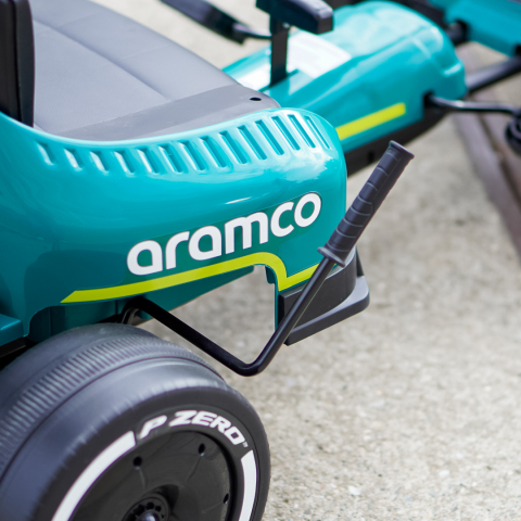 Aston Martin Formula 1 Pedal Go-Kart for Children, EVA Wheels, Green [12]