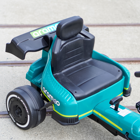Aston Martin Formula 1 Pedal Go-Kart for Children, EVA Wheels, Green [14]