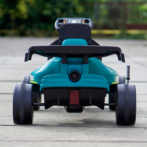 Aston Martin Formula 1 Pedal Go-Kart for Children, EVA Wheels, Green [6]