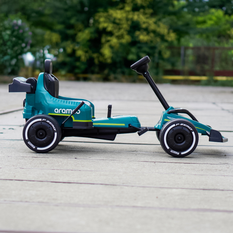 Aston Martin Formula 1 Pedal Go-Kart for Children, EVA Wheels, Green [4]