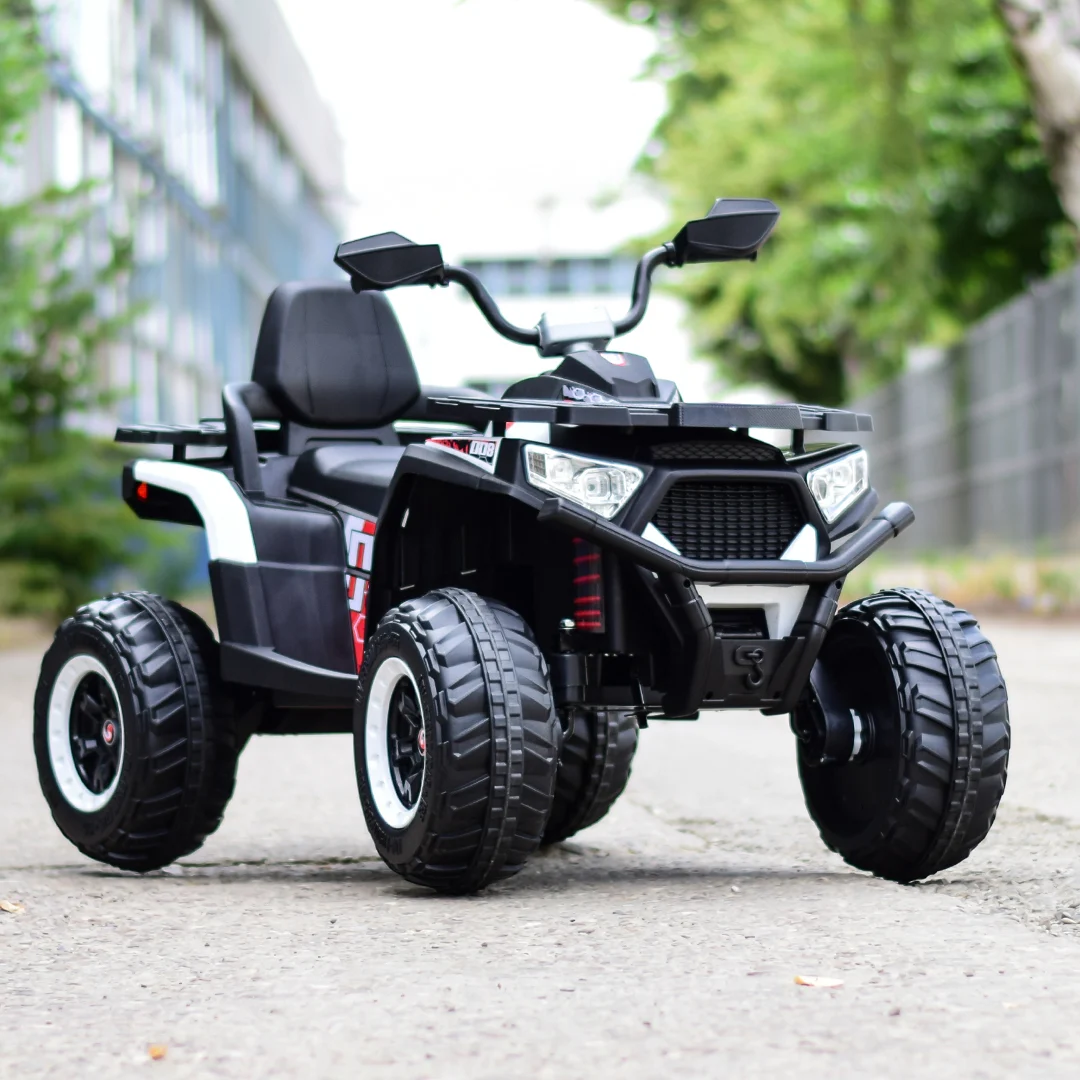 Children's electric ride on ATV 4x4 SuperOffroad, 140W 12V, with remote control, for 3-9 years, white [2]