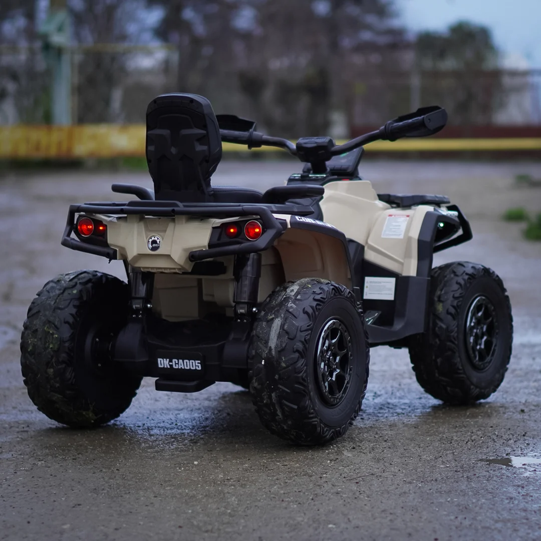 ATV electric copii Can Am Outlender 800W 24V Bombardier, 2 locuri, culoare khaki [8]