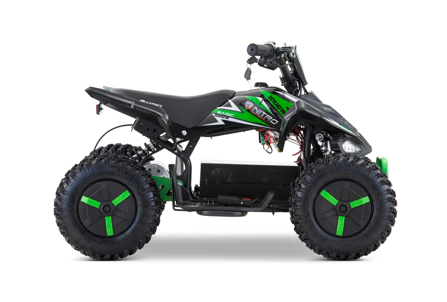NITRO ECO Python Electric ATV 1000W 36V, Snowy Tyres, 3 Speeds, Green [4]