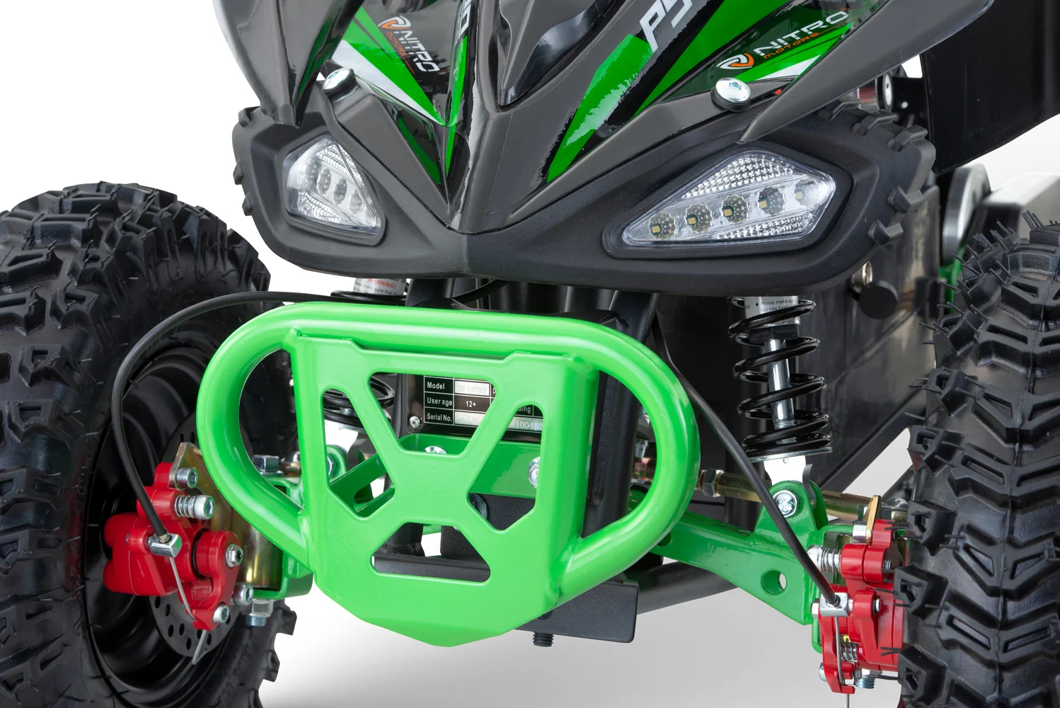 NITRO ECO Python Electric ATV 1000W 36V, Snowy Tyres, 3 Speeds, Green [10]