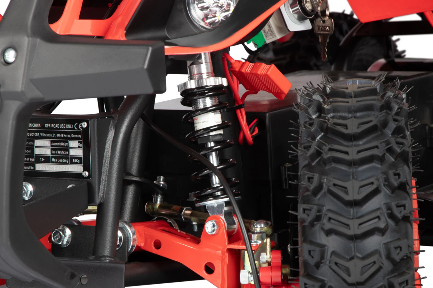 ATV electric copii NITRO Torino 1000W 36V, Rosu [8]