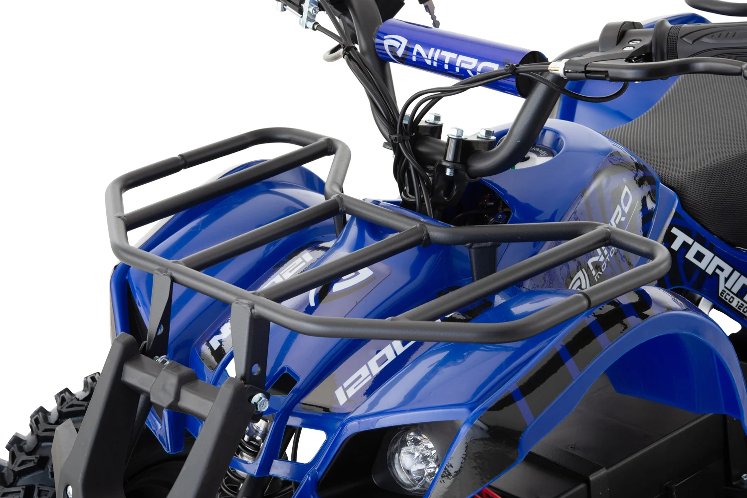 ATV electric copii, NITRO Torino Quad, 1200W, 48V, Snowy Tyres, albastru [6]