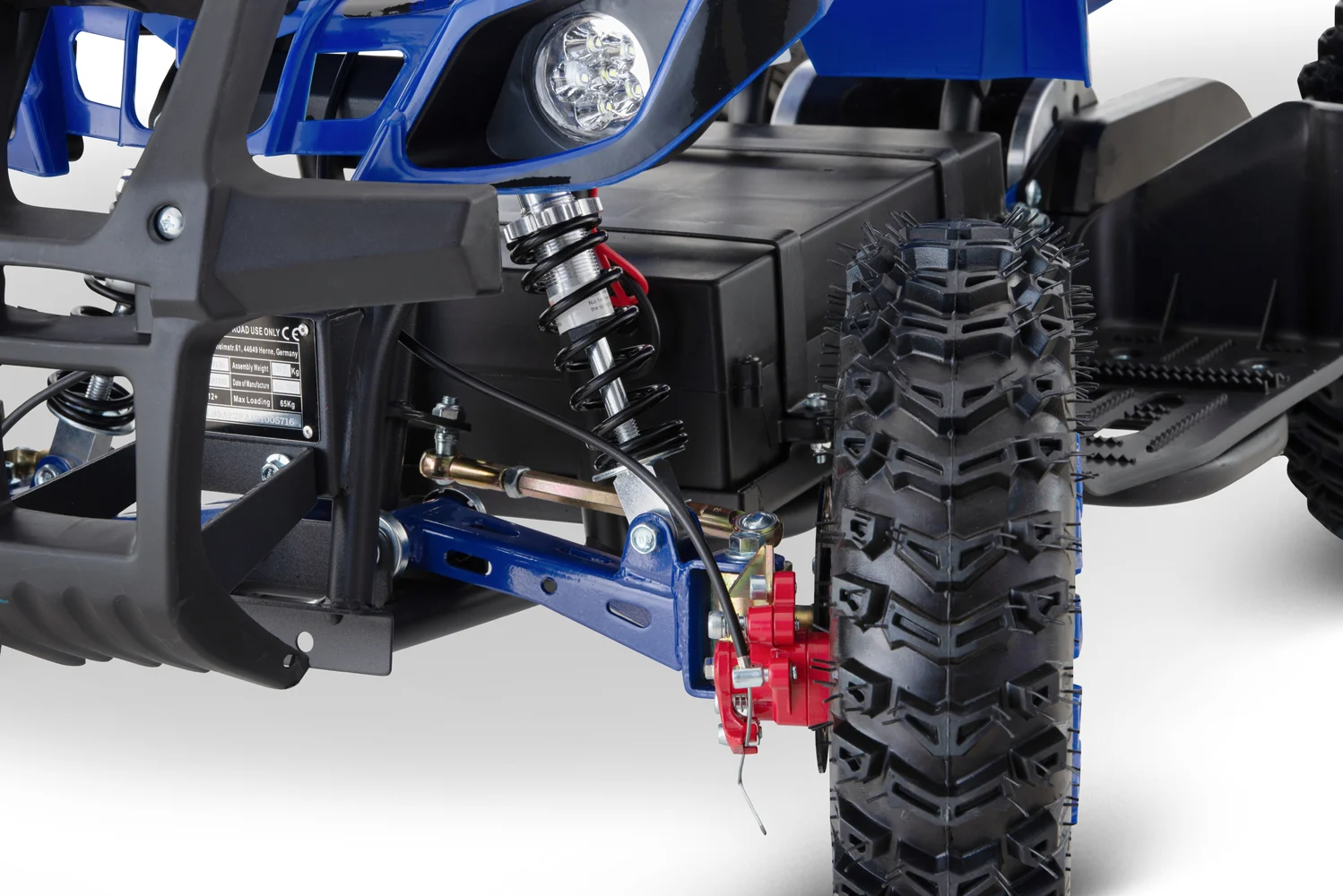 ATV electric copii, NITRO Torino Quad, 1200W, 48V, Snowy Tyres, albastru [7]