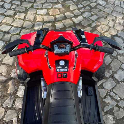 Electric ride-on ATV for children BJFT009, for 2 children, 4x4, 180W, 12V 12Ah, bluetooth, RC, red [11]
