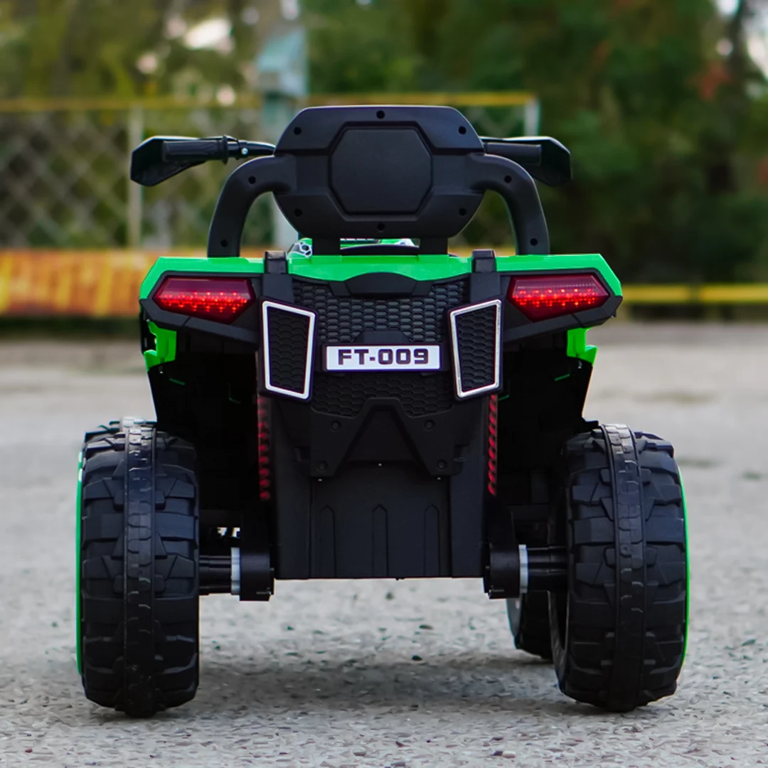 ATV electric cu 2 locuri, 4x4, BJFT009, 180W, 12V 12Ah, bluetooth, RC, verde [9]