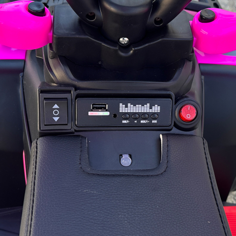 ATV electric cu maner 4 in 1, 35W, 6V, echipare premium, roz [10]