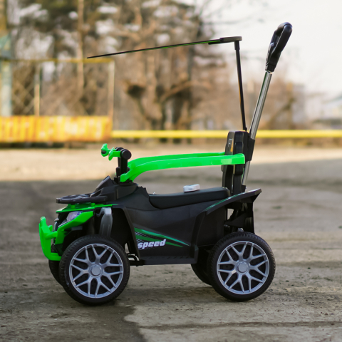 Ride-on electric atv 4 in 1 for children, 35W, 6V, premium, green [3]