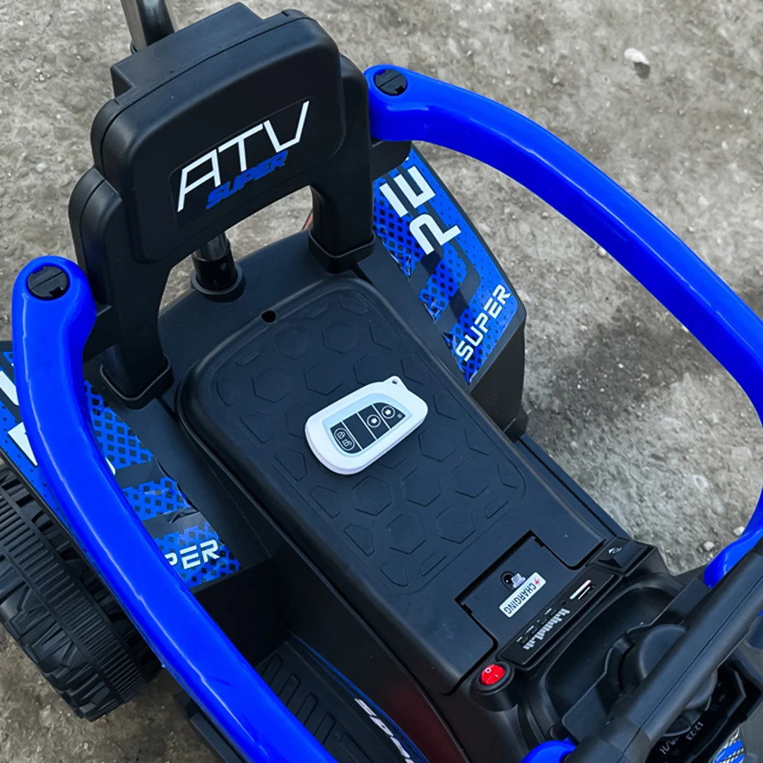 Ride-on electric atv 4 in 1 for children, 35W, 6V, standard, blue [8]